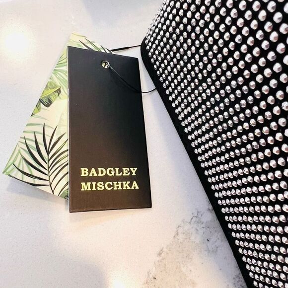 Badgley Mishka | NWT Embellished Microsuede Crossbody Purse (flaw) Glam‎ Chic - Picture 9 of 10